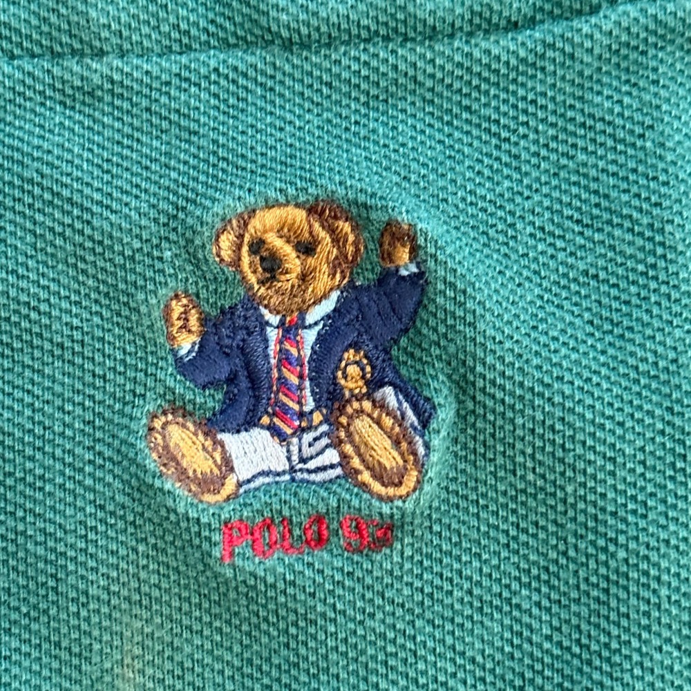 :‎ Authentic 1993 Ralph Lauren "Blazer Bear" Pocket XL Polo Shirt. Hong Kong